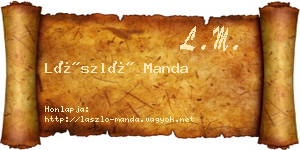 László Manda névjegykártya