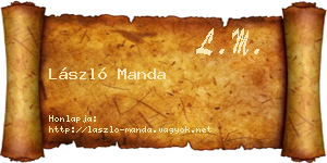 László Manda névjegykártya