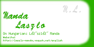 manda laszlo business card